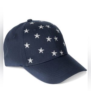 INTERNATIONAL CONCEPTS Women's Cotton Metallic Stars Baseball Cap